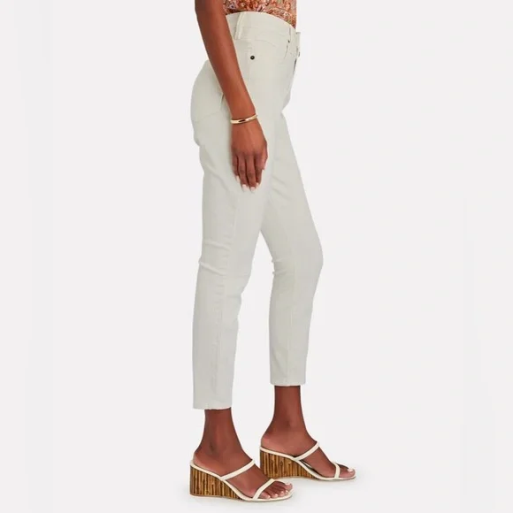 Frame denim Ali high rise cigarette pants in vintage white size 32 - Picture 2 of 11